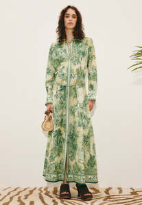 Alemais: Sara Shirtdress - Green