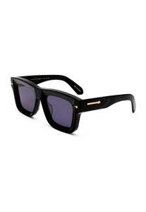 Karen Walker Eyewear: Deep Space Sunglasses - Black Emerald