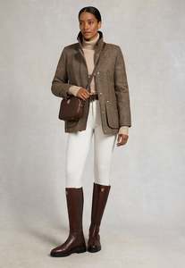 Country Classic Jacket - Large Scale Brown Herringbone