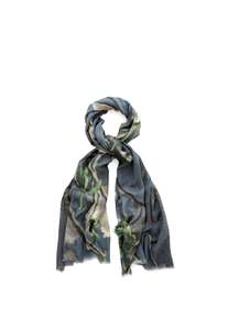 Island Rose - Skinny Wool Scarf