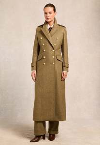 Holland Cooper: The Great Coat - Moss Herringbone