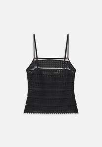 Frame: Lattice Crochet Cami - Black