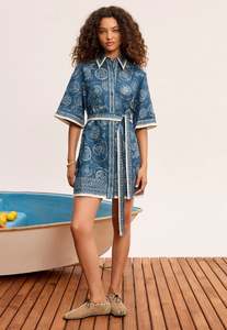 Alemais: Lucky Mini Dress - Blue