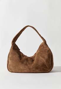 Suede Large Bon Bon Bag - Toffee