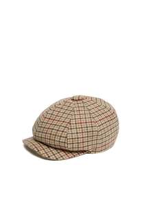 Holland Cooper: Baker Boy Tweed Cap - Charlton Tweed