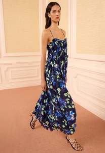 Clove Cami Silk Dress - Evening Bloom