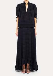 Ulla Johnson: Alouette SS Cotton Top - Midnight