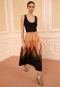 Theodora Cotton Skirt - Agate
