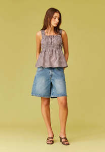 Sale Under 200: Trulli Top - Brown Stripe