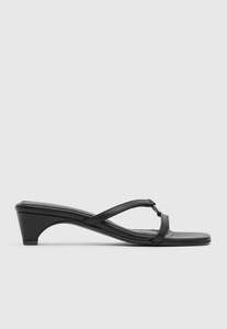 St Agni: Multi Strap Heel - Black
