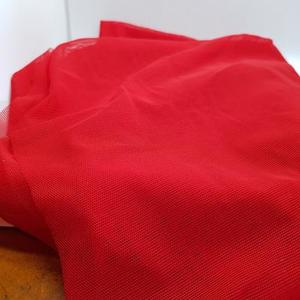 Plain colours: Red Sheer Stretch Mesh