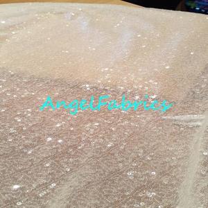 Cream Sequins on mesh