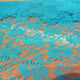 Turquoise Flower1 Stretch Lace