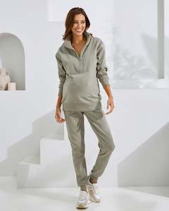 Outfits: Calla Maternity Tracksuit Set in Sage Green