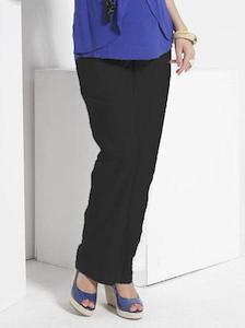 Maternity Pants Sale: Essential  100% Maternity Linen Black Pants