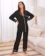 Maternity Long Sleeve Pyjama Set in Black