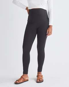 Loungewear Pants: Tessa Deluxe Bamboo Maternity Leggings - Black