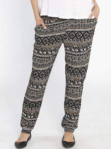 Maternity Comfortable Harem Pants - Ankara Print