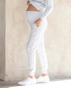 Ultimate Comfort Maternity Sweatpants in Snow Marle