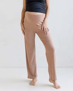 Maternity Pants Sale: High Waist Maternity Lounge Pant in Brushed Rib