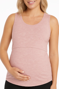Sold Out: Maternity Busy Mummy Nursing Tank in Pink