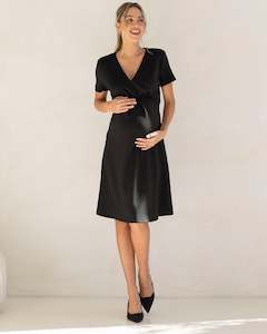 Colette Soft Ponte Work Dress in Black
