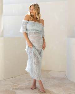 Marisol 2 piece Maternity Photoshoot Dress in Baby Blue
