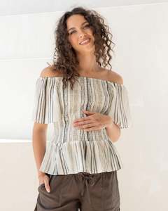 Summer: Bridgette Maternity Summer Peplum Top