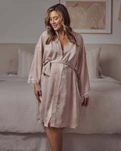 Sold Out: Maternity Chantilly Lace Robe