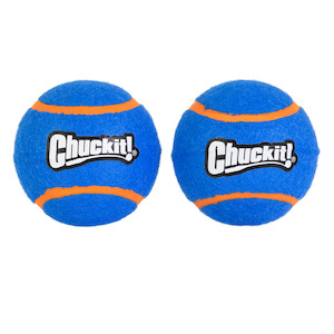 Dog And Puppy Toys: Chuckit! Squeaker Tennis Ball Sml - 2pk