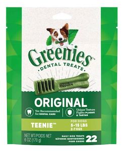 Dog And Puppy Treats: Greenies Org TNI Dental Chew 170g 22pc