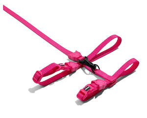 Zee.Cat Harness with Leash - Pink LED