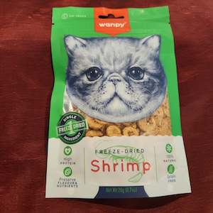 Cat And Kitten Treats: Wanpy Freeze Dried Shrimp Cat Treat 20g