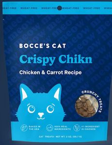 Cat And Kitten Treats: Bocce's - Cat - Crispy Chicken 56g