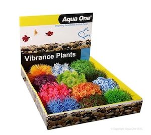 Aqua One Plastic Plant - Vibrance Plant Ball Assorted