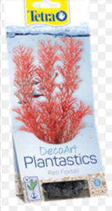 Tetra DecoArt Plantastics Red Foxtail size Small - fish tank plant