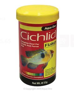Fish Food: Aqua One Cichlid Flake 52g