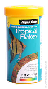 Fish Food: Aqua One Tropical Flake 180g