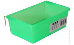 Poultry Feed Trough - Rectangular - Size M - 17.3x10.7x6cm