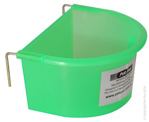 Chickens And Poultry: Poultry Feed Trough Half Round 11.3 X 8.5 X 5.5cm