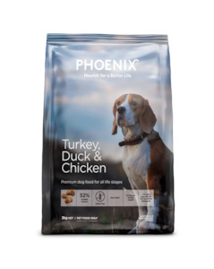 Phoenix Dog Food: Phoenix Turkey, Duck & Chicken Adult Dog Food