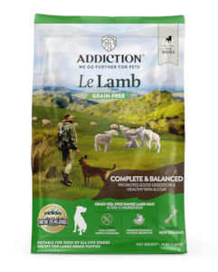 Addiction Le Lamb, Complete & Balanced, Digestive Health Dry Dog Food