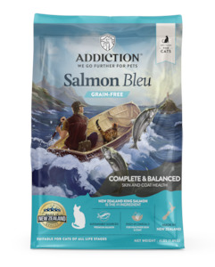 Cat: Addiction Salmon Bleu Cat, Complete & Balanced, Skin & Coat Dry Cat Food