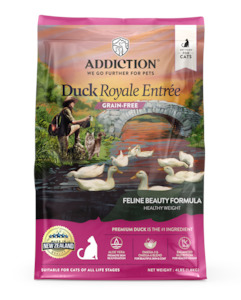 Addiction Duck Royal Cat, Feline Beauty, Skin & Coat Dry Cat Food