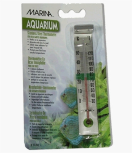 Aquatics: Stainless Steel Aquairum Thermometer