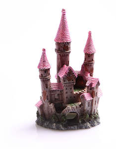 Aquatic Decorations: Ruined Underwater Castle Small  (pink)