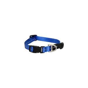Dog Tethering: Rogz Utility Classic Collar Blue