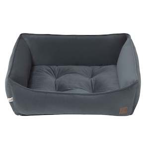 Dog Bedding: Velvet Square Bolster Bed
