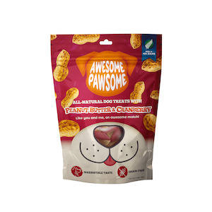 Dog Treats: Awesome Pawsome Peanut Butter & Cranberry