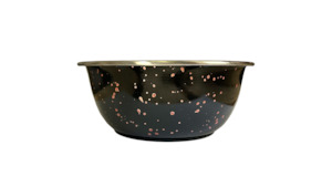 Dog Feeders: Durabolz Glitz Bowl - Black